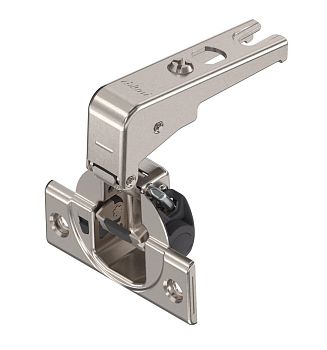 99B9550  Петля MODUL 95°, вкладная, с доводчиком для фальшпанелей, никель